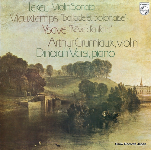 GRUMIAUX, ARTHUR lekeu; sonata for violin and piano in major X-7534