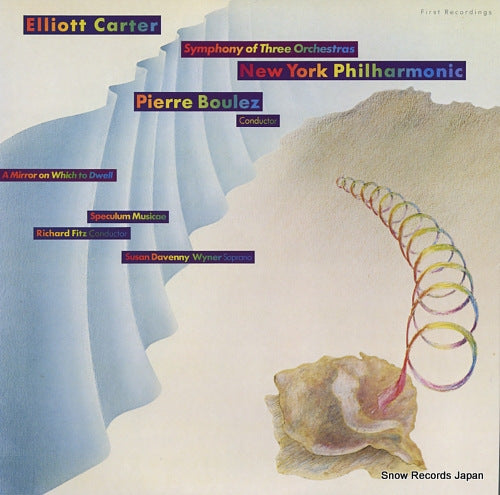 BOULEZ, PIERRE elliott carter; symphony or three orchestra 28AC1190