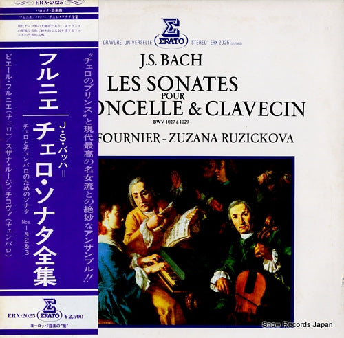 FOURNIER, PIERRE bach; les sonates pour violon celle & clavecin ERX-2025