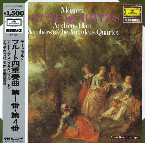 BLAU, ANDREAS mozart; flute quartets 15MG3092