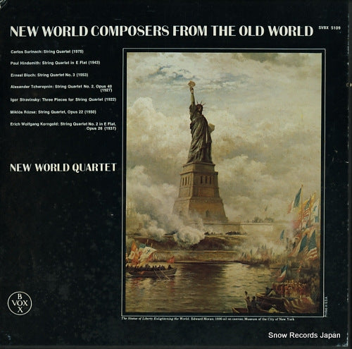 NEW WORLD QUARTET new world composers from the old world SVBX5109