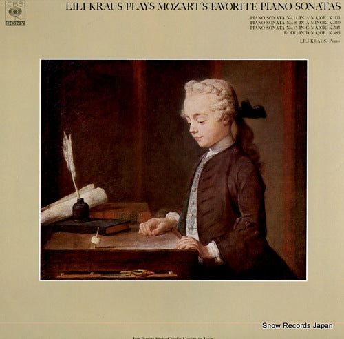 KRAUS, LILI lili kraus plays mozart's favorite piano sonatas FCCA550