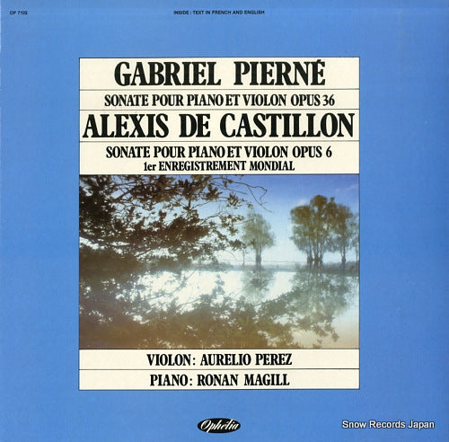 PEREZ, AURELIO, AND, RONAN MAGILL gabriel pierne; sonate pour piano et violon opus 36 OP7102