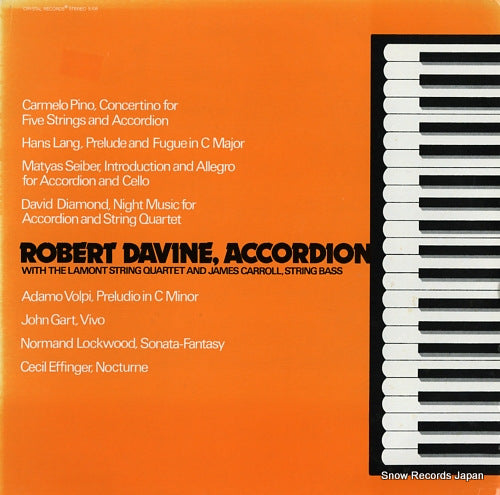 DAVINE, ROBERT robert davine, accordion S106