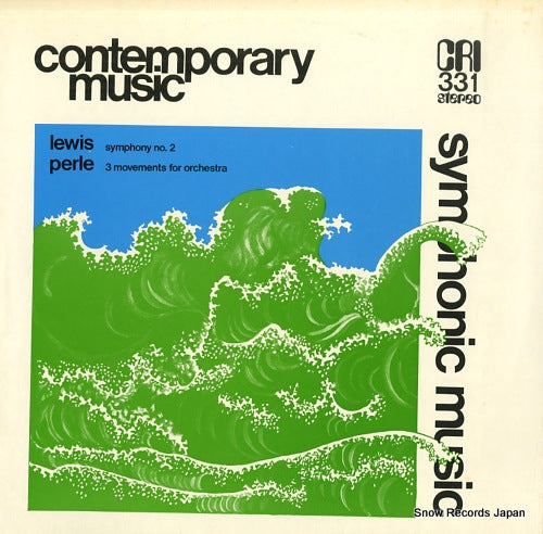 HALL LEWIS, ROBERT / DAVID EPSTEIN lewis; symphony no.2 / perle; 3 movements for orchestra CRISD331