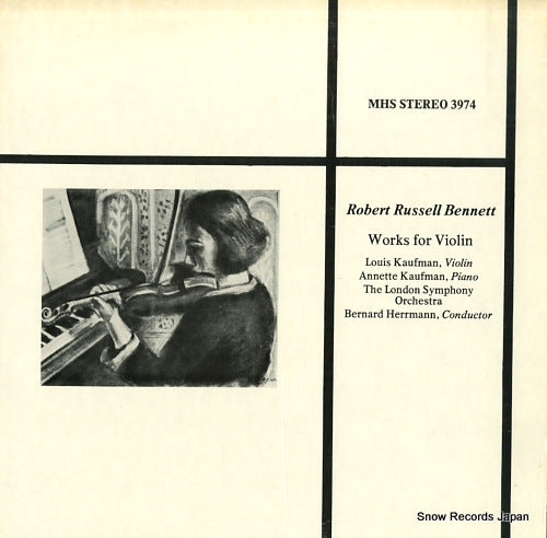 HERRMANN, BERNARD robert russell bennett; works for violin MHS3974