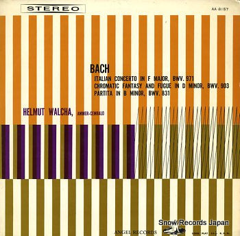 WALCHA, HELMUT bach; italian concerto in f major bwv971 AA.8157