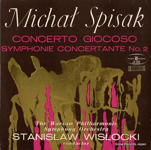 WISLOCKI, STANISLAW michal spisak; concerto giocoso symphonie concertante no.2 SXL0726