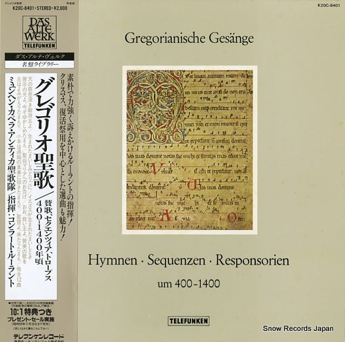 RUHLAND, KONRAD gregorianische gesange K20C-8401