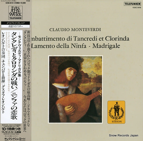 LEONHARDT, GUSTAV monteverdi; combattimento di tancredi et clorinda K20C8416