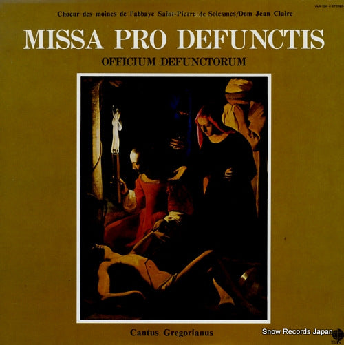CLAIRE, DOM JEAN cantus gregorianus / missa pro defunctis ULX-3349-V