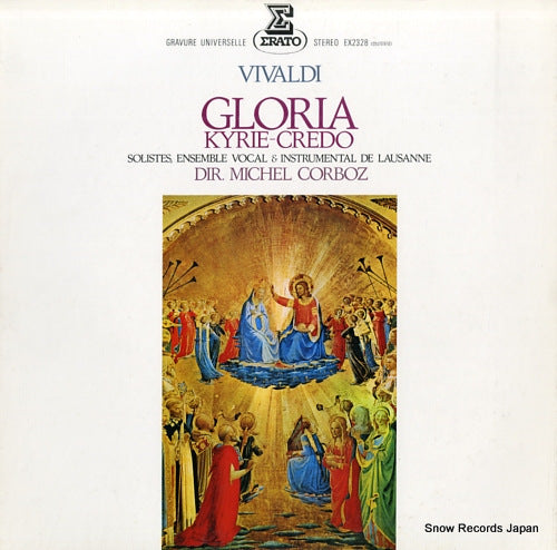 CORBOZ, MICHEL vivaldi; gloria, kyrie and credo EX-2328