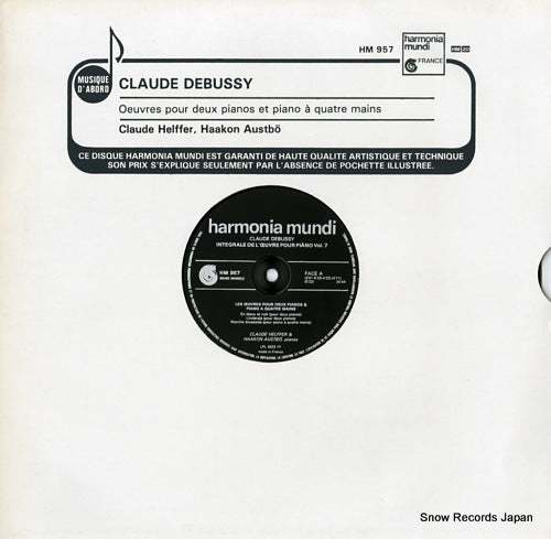 HELFFER, CLAUDE debussy; oeuvres pour deux pianos et piano a quatre mains HM957