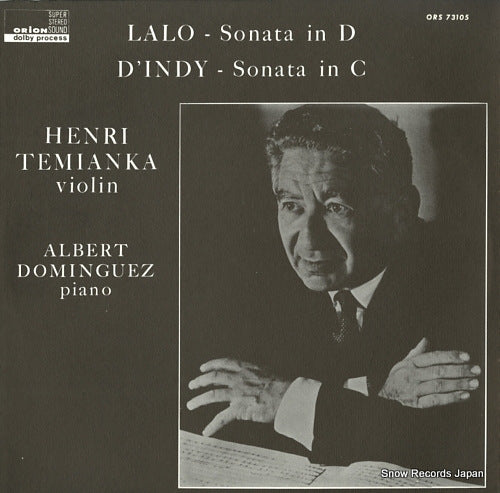 TEMIANKA, HENRI lalo; sonata in d major op.12 ORS73105