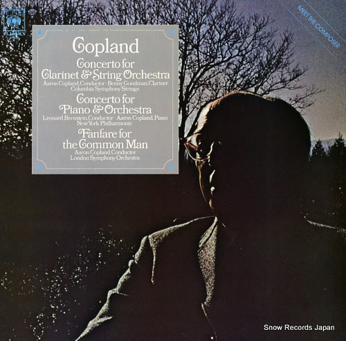 COPLAND, AARON copland; concerto for clarinet & string orchestra CBS61837