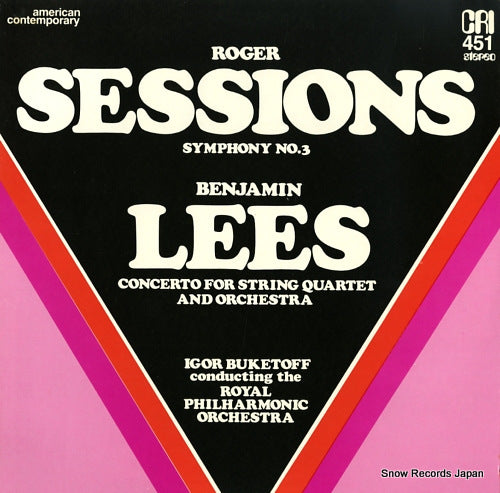 BUKETOFF, IGOR sessions; symphony no.3 CRISD451