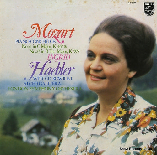 HAEBLER, INGRID mozart; piano concertos no.21 c major, k.467 X-8530