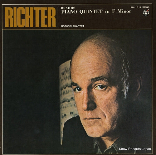 RICHTER, SVJATOSLAV, AND BORODIN QUARTET brahms; piano quintet in f minor MK-1011