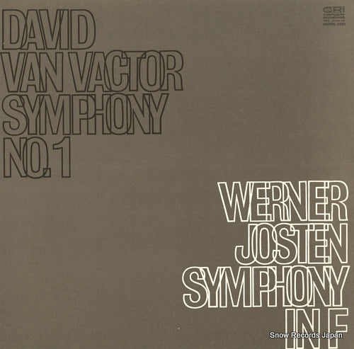 VACTOR, DAVID VAN vactor; symphony no.1 CRI225 / CRISD225