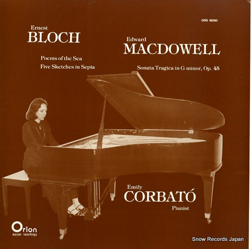 CORBATO, EMILY bloch; poems of the sea ORS80383