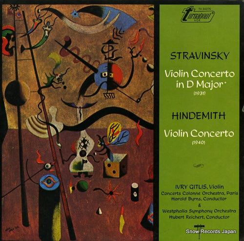 GITLIS, IVRY stravinsky; violin concerto in d major TV34276