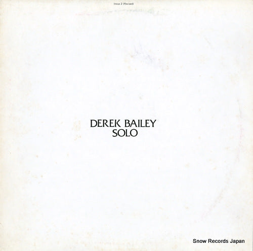 BAILEY, DEREK derek bailey solo VIP-6590