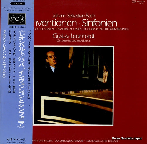 LEONHARDT, GUSTAV bach; inventionen, sinfonien MLG1001