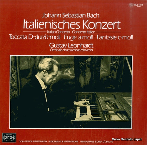 LEONHARDT, GUSTAV bach; italian concerto MLG1013