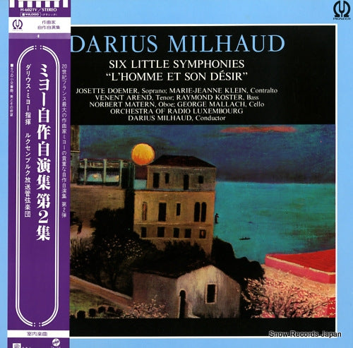 MILHAUD, DARIUS milhaud; six little symphonies "l'homme et son desir" H-6021V