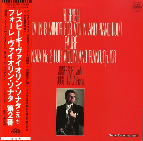SUK, JOSEF respighi; sonata in b minor for violin and piano(1917) OX-1199-S