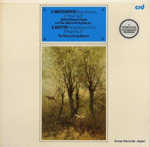 BENSON, CLIFFORD shostakovich; piano quintet in g minor op.57 CRD1051