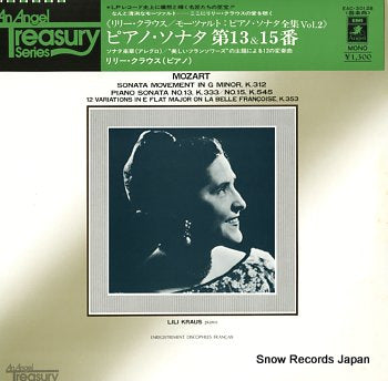 KRAUS, LILI mozart; piano sonata no.13 k.333, no.15 k.545 EAC-30128