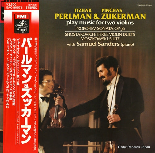 PERLMAN, ITZHAK, AND PINCHAS ZUKERMAN play music for two violins EAC-80578