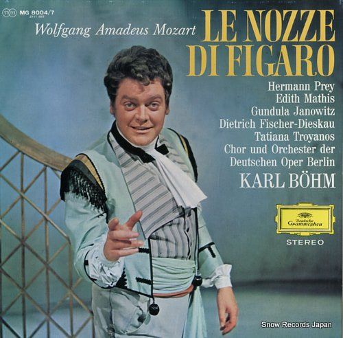 BOHM, KARL mozart; le nozze di figaro MG8004