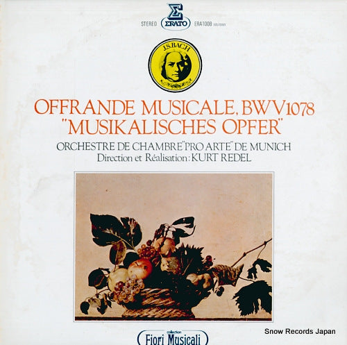 REDEL, KURT bach; offrande musicale, bwv1079 "musikalisches opfer" ERA1008