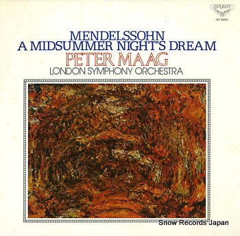 MAAG, PETER mendelssohn; a midsummer night's dream GT9062