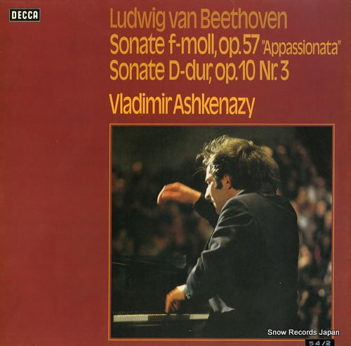 ASHKENAZY, VLADIMIR beethoven; sonate f-moll op.57 "appassionata" 6.41719