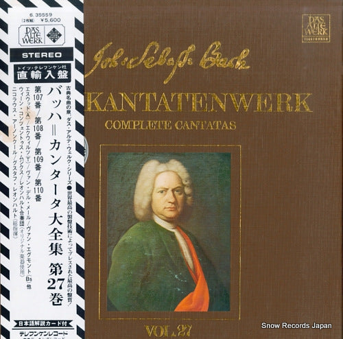 HARNONCOURT, NIKOLAUS / GUSTAV LEONHARDT bach; complete cantatas vol.27 6.35559