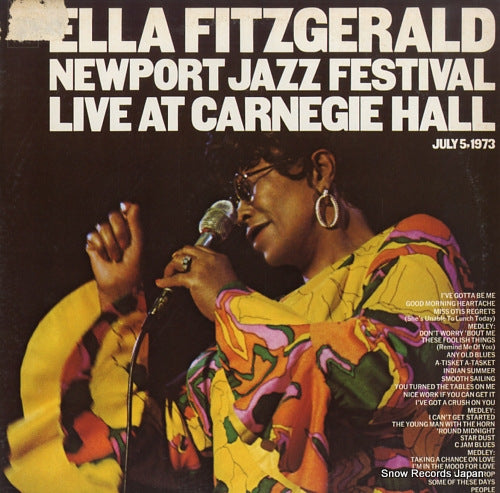 FITZGERALD, ELLA newport jazz festival live at carnegie hall KG32557