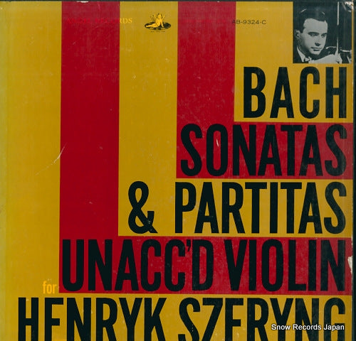 SZERYNG, HENRYK bach; sonatas & partitas unacc'd violin AB-9324.C