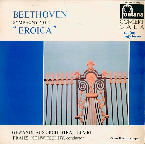 KONWITSCHNY, FRANZ beethoven; symphony no.3 "eroica" SFON-10502