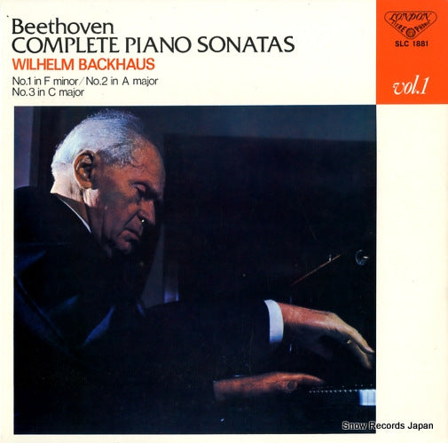 BACKHAUS, WILHELM beethoven; complete piano sonatas vol.1 SLC1881