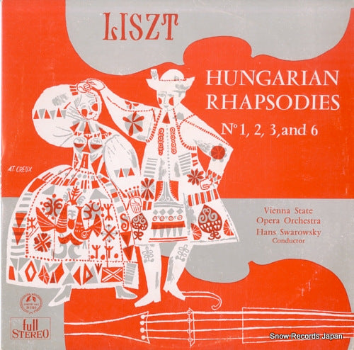 SWAROWSKY, HANS liszt; hungarian rhapsodies no1.2.3.6 SM-2189