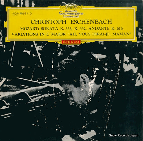 ESCHENBACH, CHRISTOPH mozart; sonata k.333, k.332 andante k.616 MG-2110