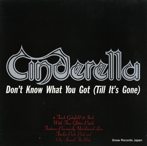 CINDERELLA don't know what you got(till it's gone) VERXG43
