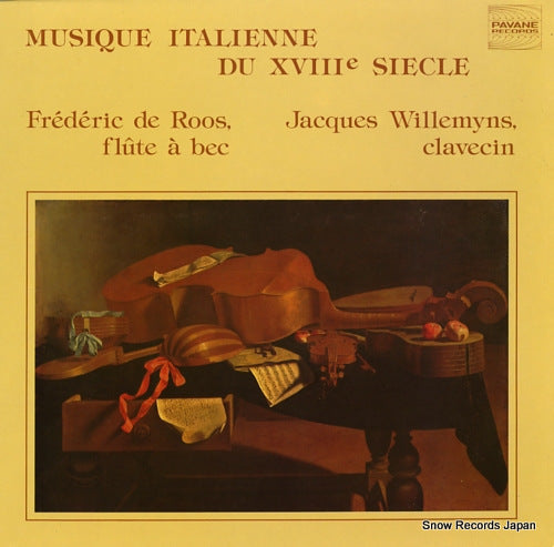 ROOS, FREDERIC DE musique italienne du xviii siecle ADW7055