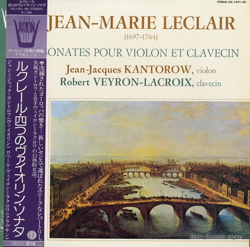 KANTOROW, JEAN-JACQUES leclair; quatre sonates pour violon et clavecin OX-1041-AR