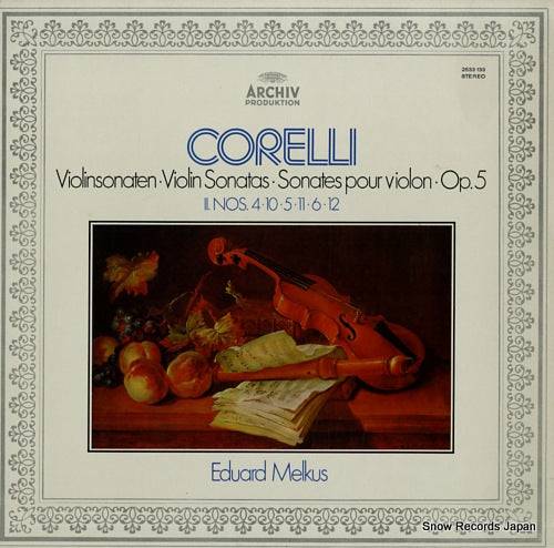 MELKUS, EDUARD corelli; sonates pour violon, op.5 2533133