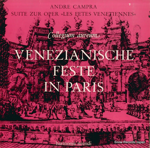 COLLEGIUM AUREUM andre campra; suite zur oper"les fetes venetiennes" HMS30822/HM30822