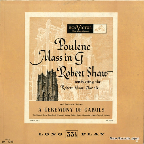 SHAW, ROBERT poulenc; mass in g LM-1088